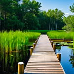 Home 18 자연형 물 정화 시스템의 생태적 가치 - Restored Wetland Ecosystem**
"A vibrant, healthy wetland ecosystem teeming with life. Lush green re...